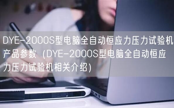 DYE-2000S型電腦全自動恒應力壓力試驗機產(chǎn)品參數(shù)（DYE-2000S型電腦全自動恒應力壓力試驗機相關介紹）(圖1)
